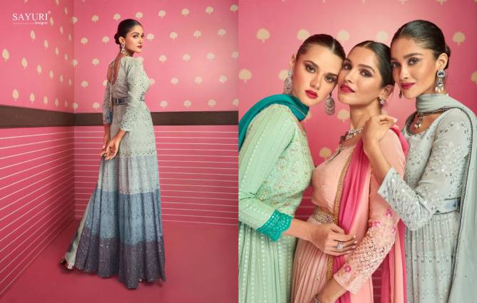 Sayuri Nayra Designer New Fancy Wedding Wear Georgette Salwar Kameez Collection